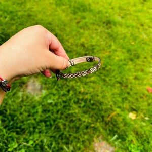 Origami Owl Black and Tan Bracelet